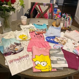 A variety of shirts, sizes 7/8